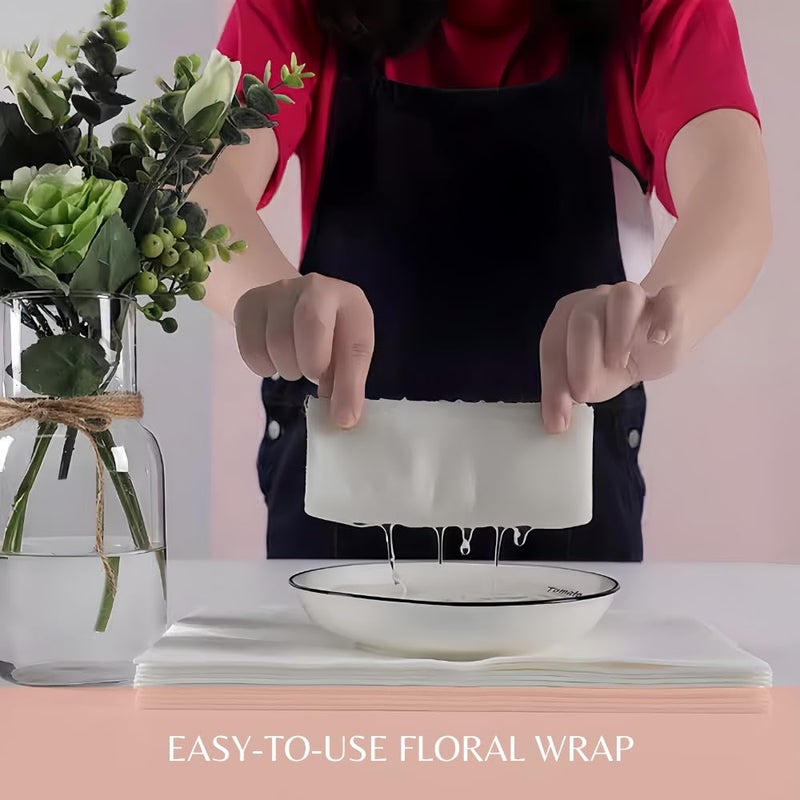 BBJ WRAPS Flower Water Absorbent Cotton, Floral Water Tube Replacement, 11.8 X118 inch - Image 2